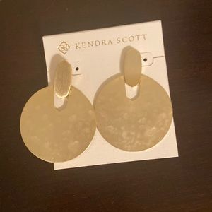 Kendra Scott gold statement earrings